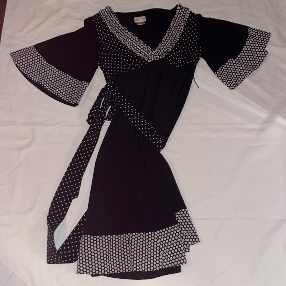 Dress black and white well fitted Karen Mullen